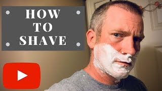 How to shave your face - No Dad, No Problem - shaving with a disposable razor
