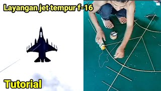 DIY cara membuat layangan pesawat tempur dari bambu