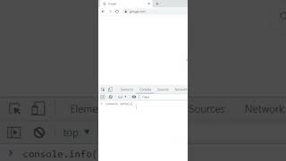One JavaScript Feature You Have Been Ignoring - Console Info | #viral #shortsvideo