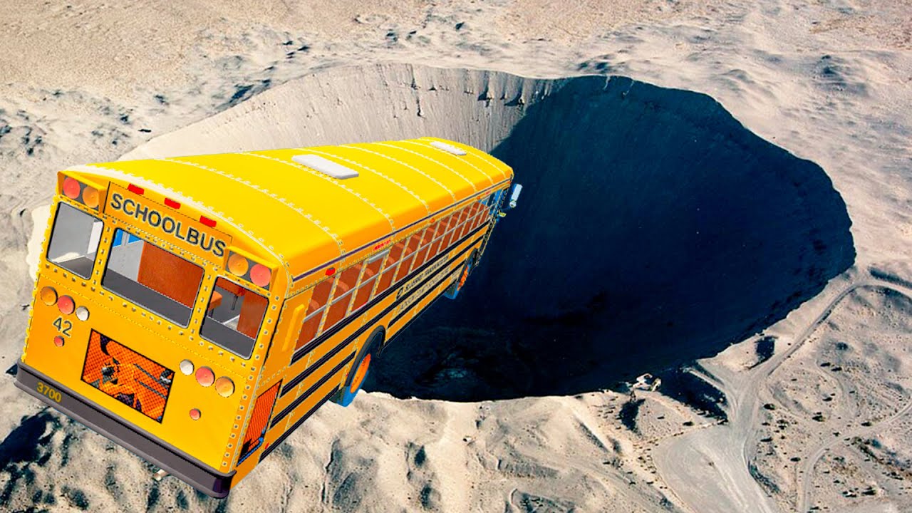 Top 50 Yellow School Bus Crashes – BeamNG Drive Bus Jumps & Crash Madness