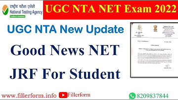 Good News NET JRF For Student | UGC NET 2022 | UGC NTA exam date 2022 | NTA exam date 2022