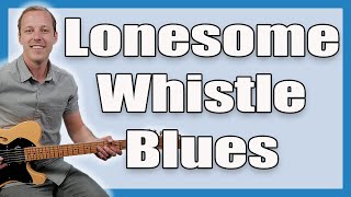 Video thumbnail of "Freddie King Lonesome Whistle Blues Guitar Lesson + Tutorial"