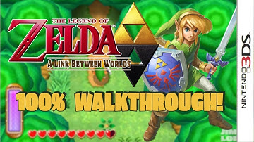 The Legend of Zelda: A Link Between Worlds - No Commentary Full Game 100% Walkthrough! (HD/60fps)