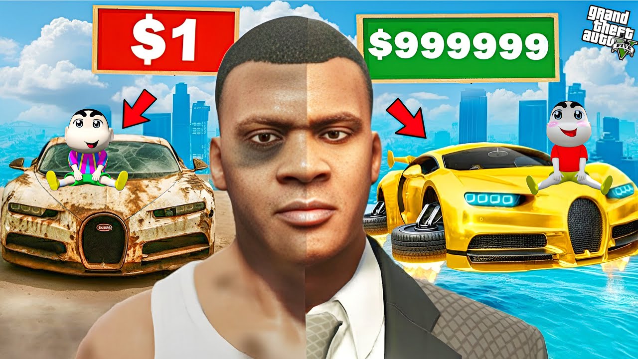 Franklin Unlocking $1 to $99,999,999 Flying Supercar! in GTA 5! Bangla Gameplay