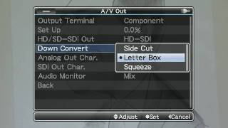 Setting SD Output formats - GY-HM790