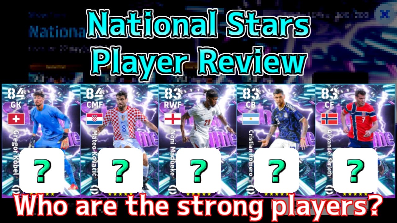 Free Show Time National Stars Player Review │ eFootball Mobile 2026