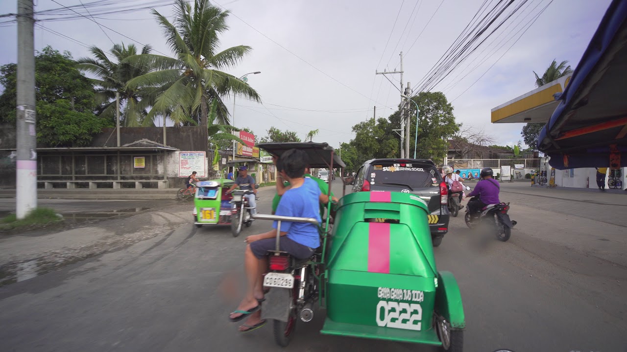 Philippines, Bulacan, tricycle ride from San Jose Del Monte to Jollibee