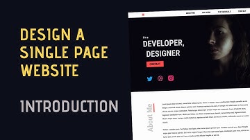 Design A Single Page Static Website [Course - Introduction]
