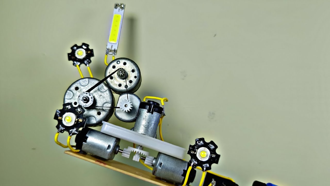 UNIQUE WAY OF ASSEMBLING PROTOTYPE MINI ELECTRIC GENERATOR ELECTRONIC MACHINE SERIES WITH GEAR BOX