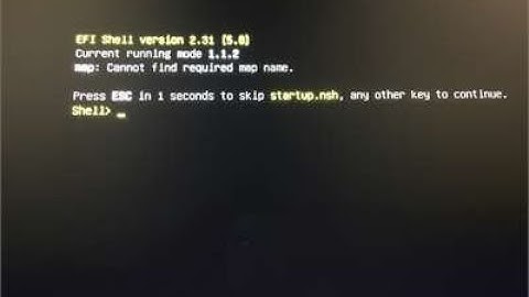 HD não aparece de forma alguma, erro efi shell version 2.31 (resolvido)