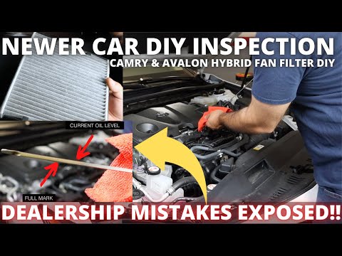 Newer car DIY inspection Camry Avalon HV fan filter and Dealership messed up!
