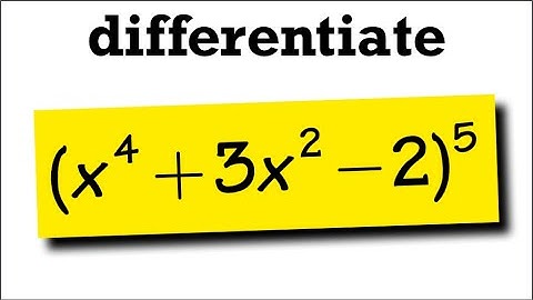 Chain rule for derivative