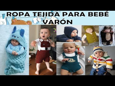 ROPA TEJIDA para BebÃ© ReciÃ©n Nacido VARÃ“N ((2021)) BABY MALE Knitwearã€�HERMOSOS DISEÃ‘OSã€‘TENDENCIA