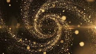 Golden Particle Spiral Overlay Effect | Gold Glitter Swirl VFX | Green Screen Free Download | 2K Bg