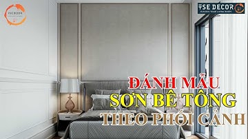 ĐÁNH MẪU SƠN HIỆU ỨNG BÊ TÔNG - TSE DECOR