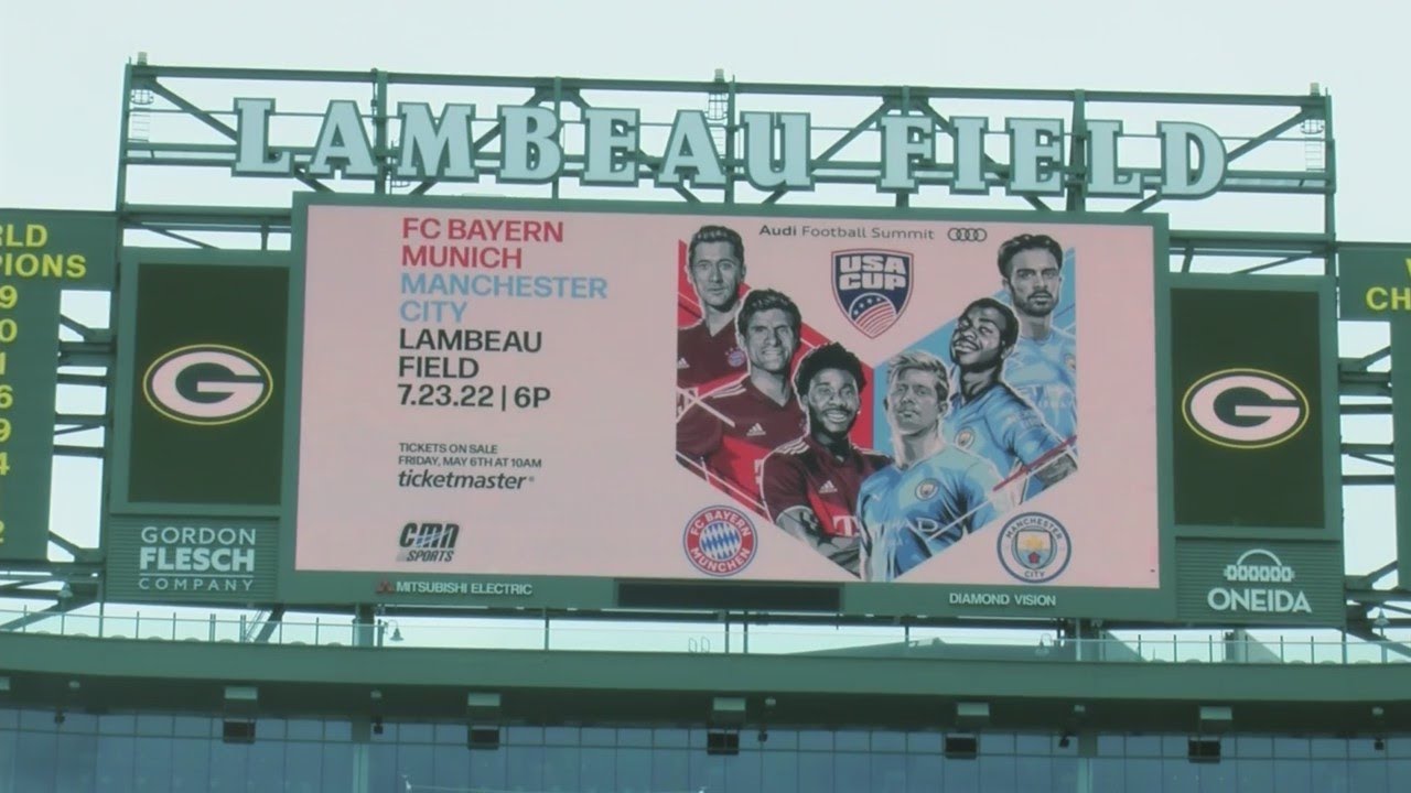 Lambeau Field preparing for historic soccer match YouTube