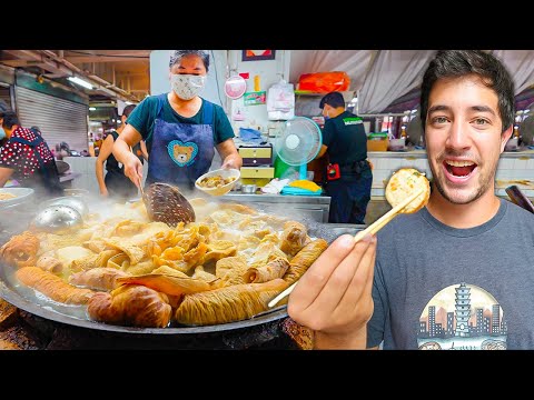 Taiwanese STREET FOODS in Chiayi!! BEEF JACUZZI + Breakfast Food in Taiwan's #1 Market!