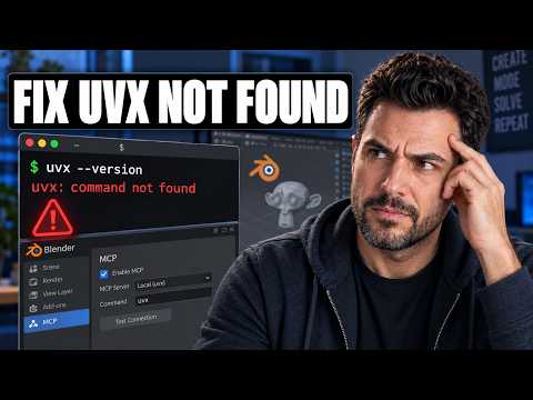 Blender MCPセットアップ時に「uvx: command not found」エラーを解決する方法