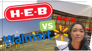 Price Comparison between HEB vs Walmart
