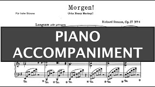 Morgen Op.27 No.4 (R. Strauss) - Piano Accompaniment in G Major