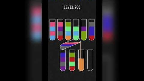 Water sort puzzle level 760