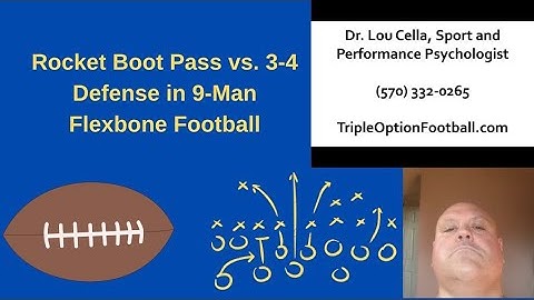Rocket Boot Pass vs. 3-4 Defense in 9-Man Flexbone Football (Day 9)