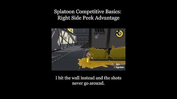 Right Side Peek Advantage #shorts #splatoon2 #competitivesplatoon #fundamentals