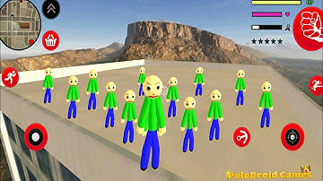 Baldi Stickman Rope Hero Vice Town - Walkthrough Part 4 - Open World Simulator - Android Gameplay