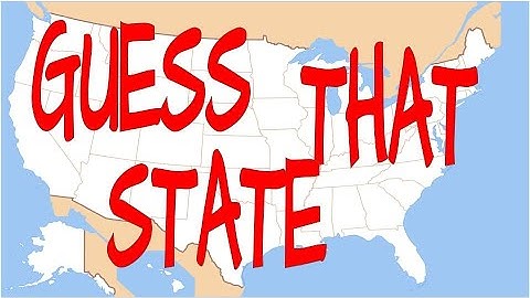 GUESS THAT STATE - A PE warmup/activity or Classroom Brain Break Game