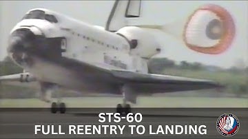 Full Reentry and Landing of Space Shuttle Mission STS-60