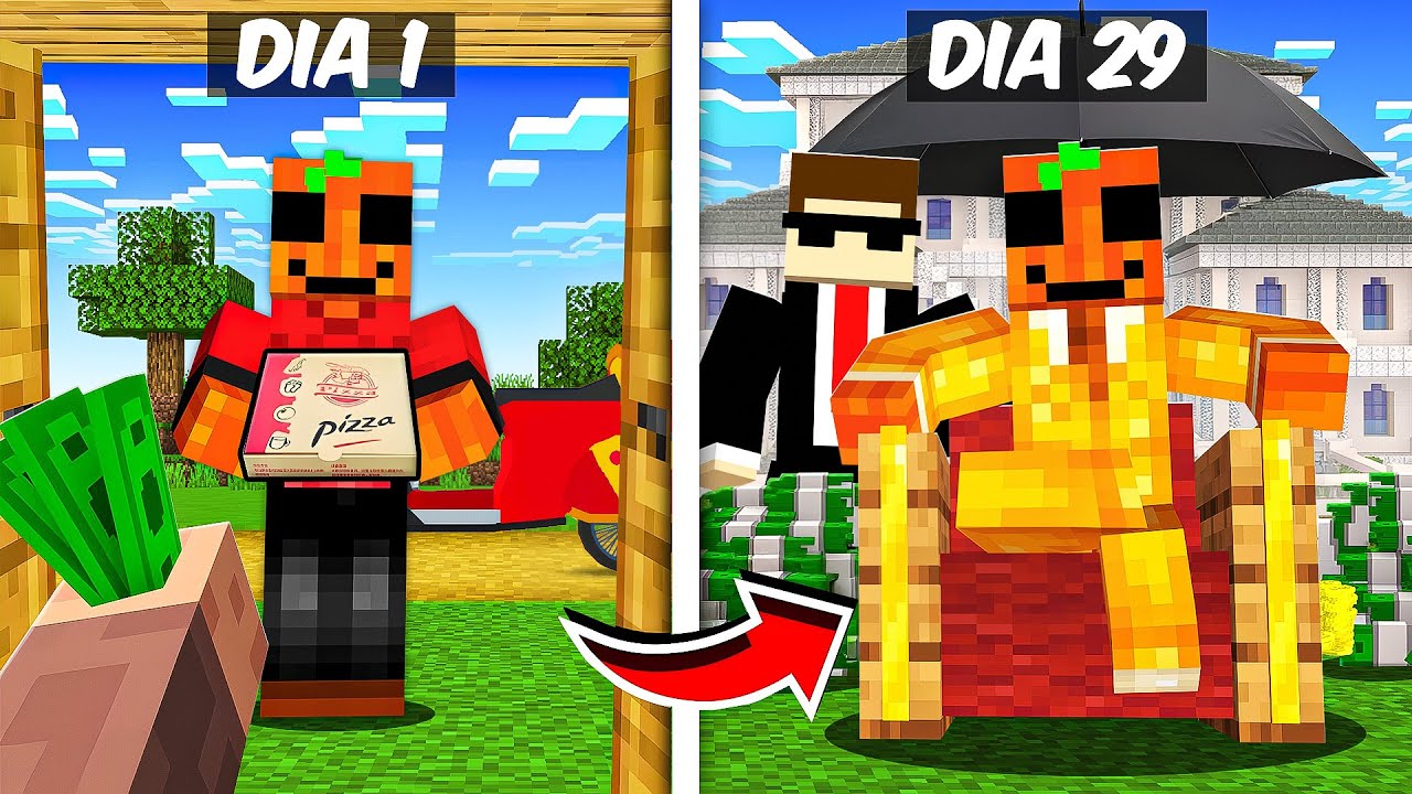 De REPARTIDOR a MILLONARIO en Minecraft!