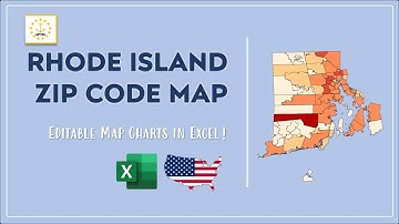 Rhode Island Zip Code Map in Excel - Zip Codes List and Population Map