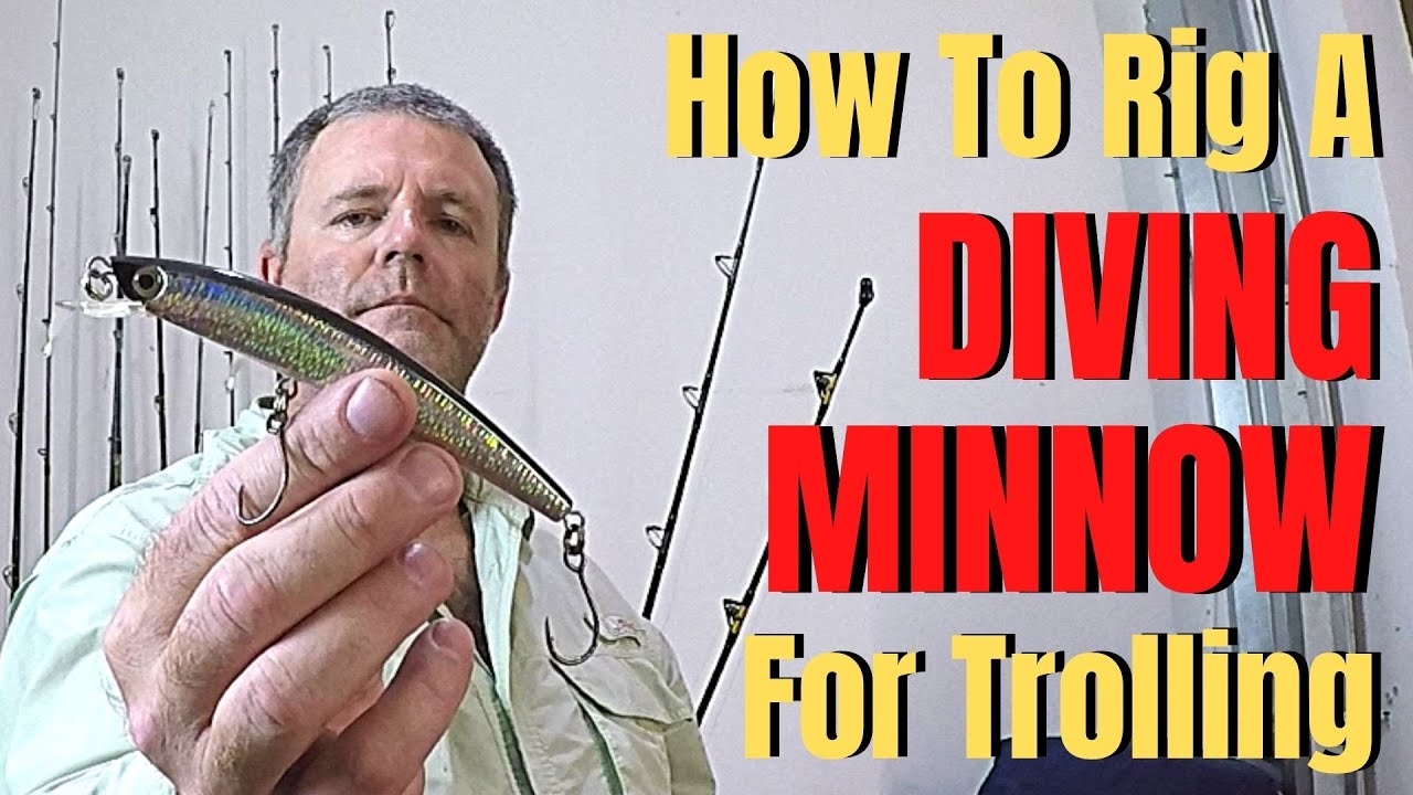 How To Rig A DIVING MINNOW For Trolling Yo-Zuri Crystal Minnow 