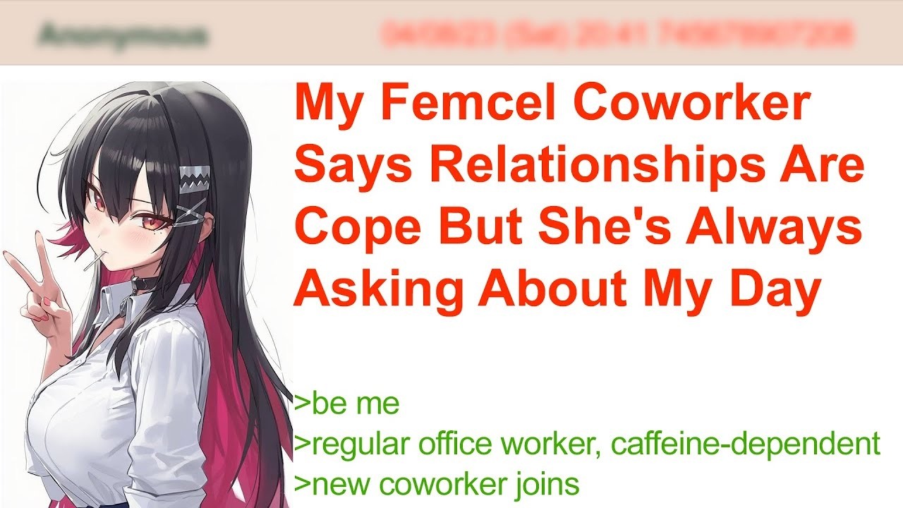 My Femcel Coworker Says Relationships Are Cope But She's Always Asking About My Day 4Chan Greentext