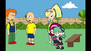 Caillou Scares Jane, Ann, And Joyce And Gets Grounded