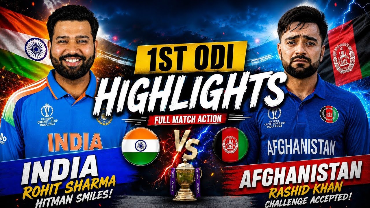 India vs Afghanistan 1st ODI Full Highlights 2026 | IND vs AFG ODI Highlights | Rahul और Gil का कहर