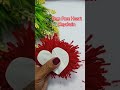 Pom Pom Heart Making Idea With Fingers #How to Make a Heart Beautiful Keychain #DIY #ytshort
