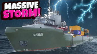 My Ship Got Caught in a MASSIVE STORM in Seafarer: The Ship Sim!