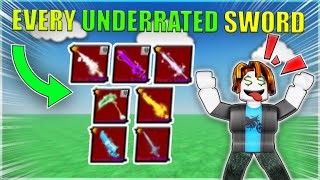 EVERY UNDERRATED SWORD THAT YOU SHOULD GET IN ROBLOX BLADE BALL
