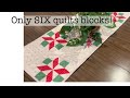 ONLY SIX (6) QUILT BLOCKS | SIMPLE sewing