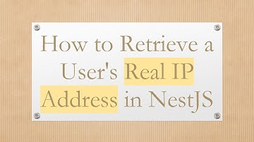 How to Retrieve a User