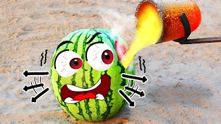 Interesting Watermelon Experiment - Crush Watermelon With Car | Woa Doodles