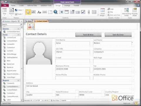 Access 2010: Add, reuse, and update images on forms and reports
