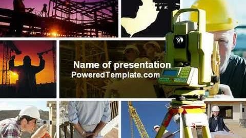 Surveying PowerPoint Template by PoweredTemplate.com