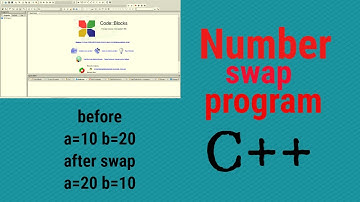 How to write code for two number swapping in c++ using CodeBlocks || Electronics Hour