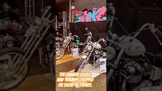 Sydney chopper show showing the Yamaha XS650 And Triumph Chopper builds. #butlerscustoms #choppers