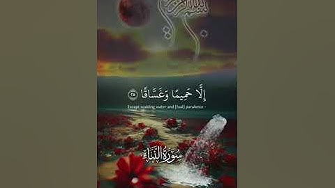 سورة النبأ بصوت الشيخ محمد الفقيه عم يتساءلون