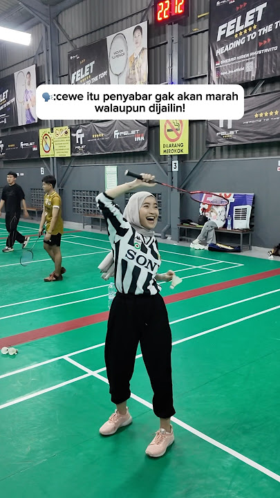 SMASH MUKA SYIFA PAKE BOLA😱DIA MARAH SAMPE PATAHIN RAKETNYA🫵🏻