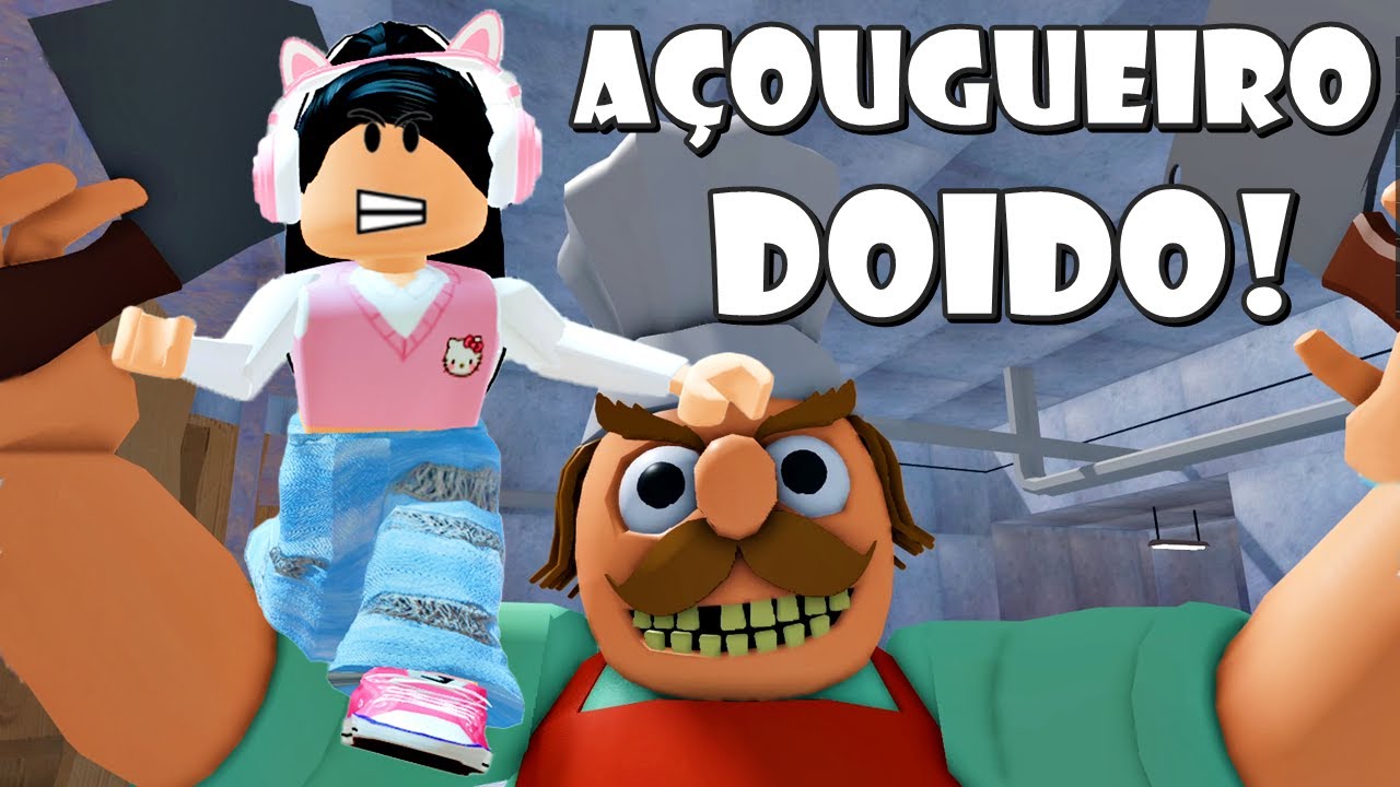 Fui Comprar Carne e o Açougueiro Correu Atrás De Mim! Roblox MR PICKLE'S BUTCHER RUN