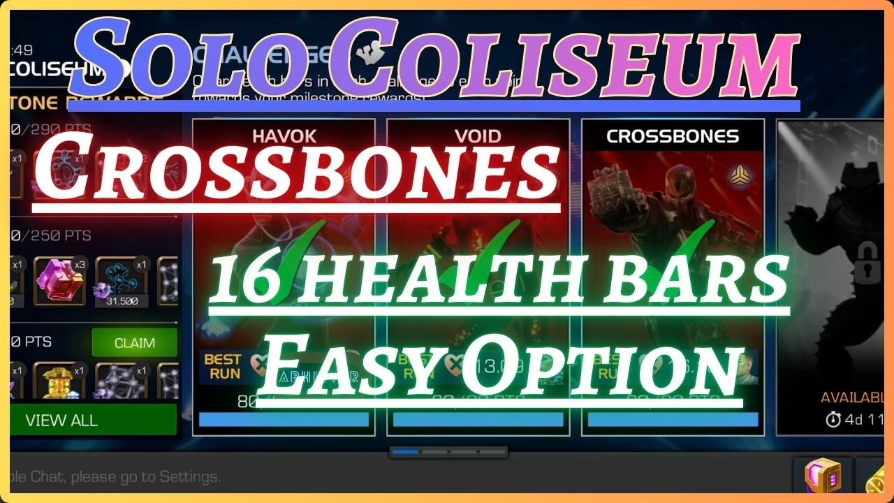 Easy 16 Health Bars | Crossbones Counter | Solo Coliseum | MCOC |